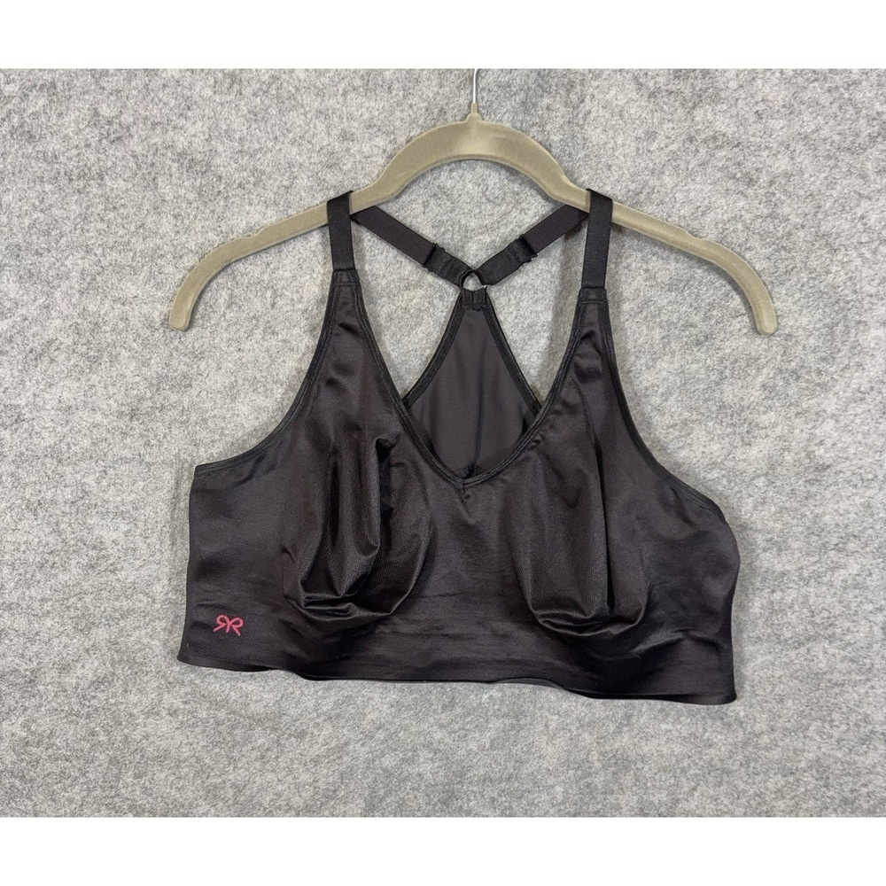 Ruby Ribbon Pin Up Demiette Sz 40 Brown Racerback Lace Overlay #3051